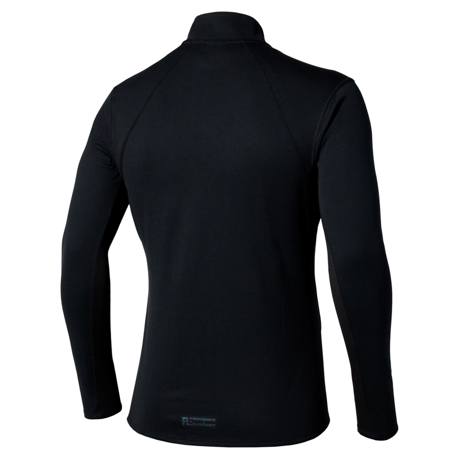Mizuno Tech Thermal Charge Half Zip Long Sleeve Tee Black